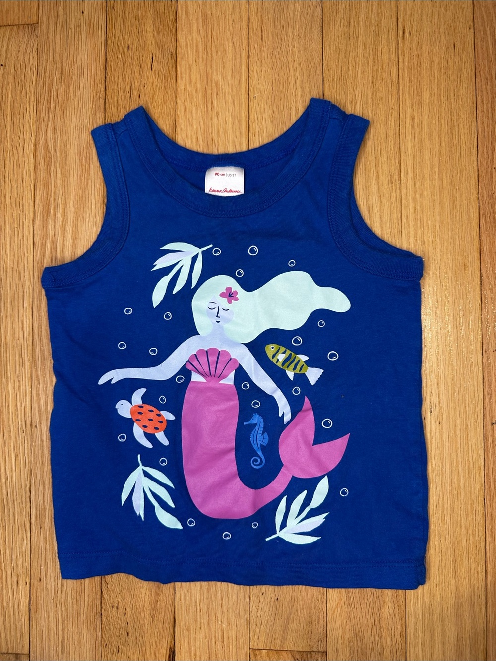 Hanna Andersson 3T Blue Mermaid Tank Top